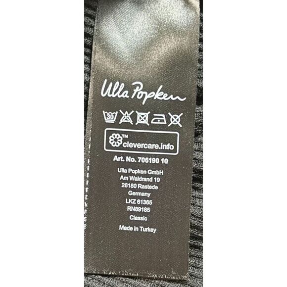 Ulla Popken Tank Top Shell Size 20/22 Black Sleevless Lace Minimalist Neutral - Picture 7 of 10